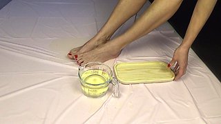 Golden Shower. Foot Fetish and Food Games.