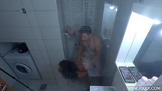 Big Booty Ebony Fucked Hard in Shower - Kiki Minaj