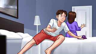step sister and anon make hot seen in summertime saga part 9