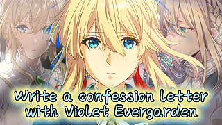 Violet Evergarden helps you to write a confession letter (Story JOI)