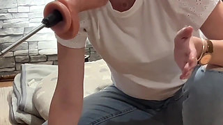 Just Spontaneously Using My Fuck Machine