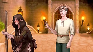 Wild dating sim featuring sexy animated action with big-boobed elves and more