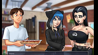 Summertime saga: romantic dinner for two girls ep 138