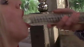 Big boob milfs double penetrated in foursome