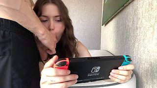 Guy Fucked Hard His Pretty Step Sisters Wet Pussy While She Played Nintento Free Use Porn