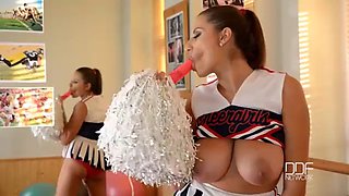 Busty Pornstar Cheerleader