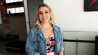 Smooth blondes first ever porn shoot turns out amazing