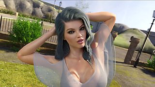 Kinky public yoga session with Loveskysan69real in the Away From Home series