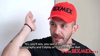 Naughty stepuncle tricks innocent Latina cosplayer into her first anal