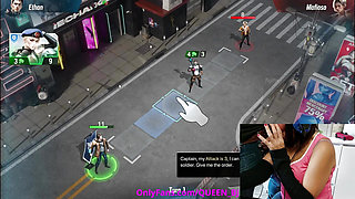 Part 1 - Family Therapy. Stupid Step Brother Cums On Step Sister In Live Stream While Playing Hentai Game