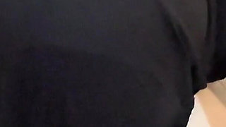 Arab Hot Maid Stuck When She Clean Under Bed - Big Ass Hijabi Girl Wear Abaya Niqab & Panty