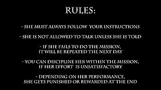 Female Slave Training Day 8/28 - Withhold Her Orgasm While the Clit Gets Stimulating Steadily