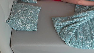 Naughty Step Son Filmed Sex with Step Mom in a Shared Bed for Friend - Sex with Hot Step Mother