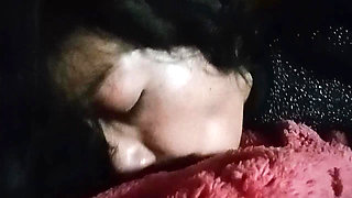I wasn't sleepy so I sucked his cock so that he would put it in me very hard