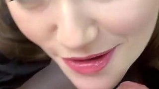 Gorgeous British 18-year-old POV outdoor blowjob