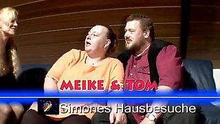 German Porn with The Legendary Simones Who Fucks in A Threesome with A Fat, Curvy Housewife
