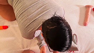 German Milf with pierced nipples craves for real coke and hardcore fuck