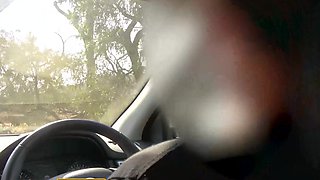 African teenage giving sucking cock in the car