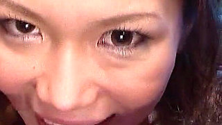 Skinny Japan Teen Runa Gives Blowjob Until Cumshot at Party