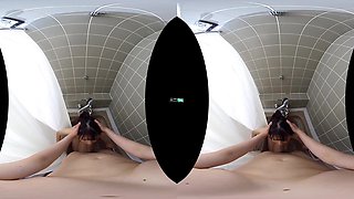 Naughty asian hussy mind-blowing VR sex video