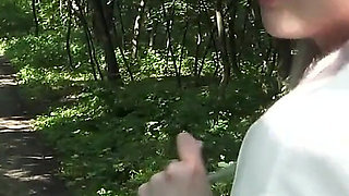 Dirty Girl Littering and Urinating in a Park