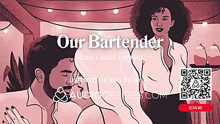 ASMR Audio Porn: FFM Hotel Threesome with Bartender - Pussy Worship and Rough Sex - Erotic Audio for Women