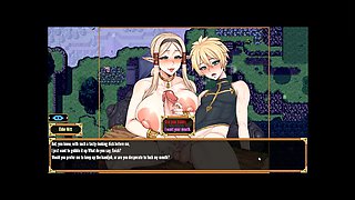 Tail of Desire Femboy Hentai Game Ep.5 Elf MILF Ejoy a Vigorous Big Cock Until Cum Get Out From Her Nose!