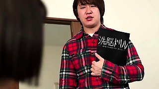Asian schoolgirl enjoy group sex