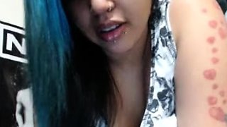 Australian BBW with big boobs gives blowjob