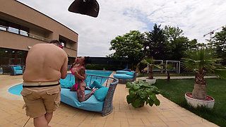 Backstage Sandra Sturm at the Pool Super Horny Gets Fucked Incredibly