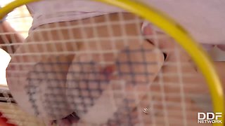 Big Tits at the Gym - Marina gets analyzed