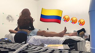 Legit Colombian RMT gives into Monster Asian Cock 2nd Appointment