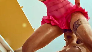 Tight Pussy Judy Gets Dildo’d by Panam’s Mouth as She Rides a Hard Thicc Dildo