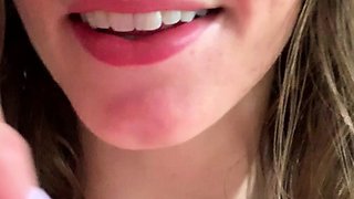 Brunette amateur teen masturbate to her boyfriend