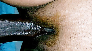Closeup Shaved Pussy Fuck and Cum