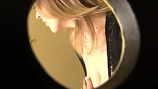 Big Tit Girl Works the Gloryhole Like a Pro