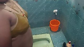 Desi Woman Showering