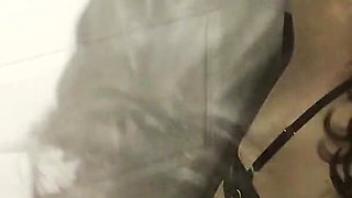 Horny Slut Sucking Dick and Taking a Facial at the Gloryhole