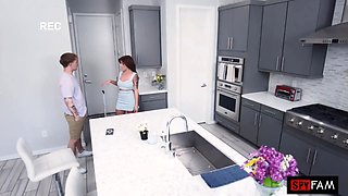 SPYFAM College Slut Comes Home Craving Stepbros Cock - Lumi Ray