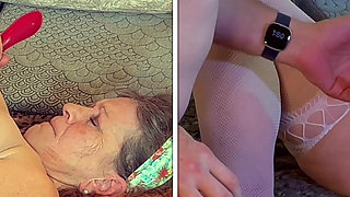 Granny Norma Jean: Cock Sucking, Masturbating, Missionary Fucking Old Hollywood Slut