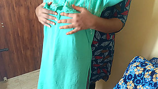 Green Colour Chudi College Student