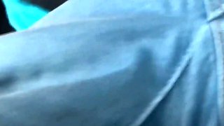 Brunette with small tits uses her body to pay for a ride