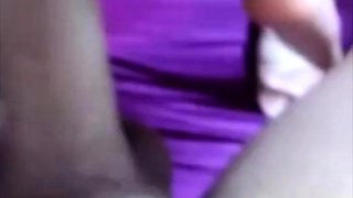 Brunette with Big Natural Tits in Anal Webcam Action