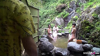 Wild uncensored Japan sex orgy with sexy skinny teens