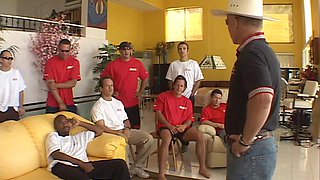 Redhead gangbang: Big Ass, Blowjob  Hardcore Porn