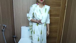 Desi Stepmom Fucks Step Son in Bathroom - Full HD 4K Punjabi Video