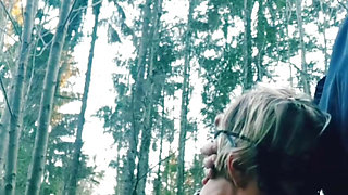 Stepmom sucked my in the woods