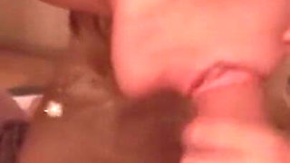 Lesbian kissing pussy licking pussy fucking threesome mcum in mouth