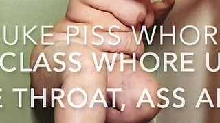 BBW Whore Gags on Your Cock in the Shower