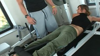 Loretta Loren gets fucked at the gym